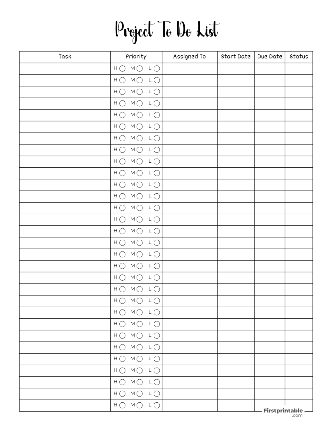 Get Organized with This Free Printable To-Do List