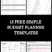 Download Free Monthly Budget Templates Now