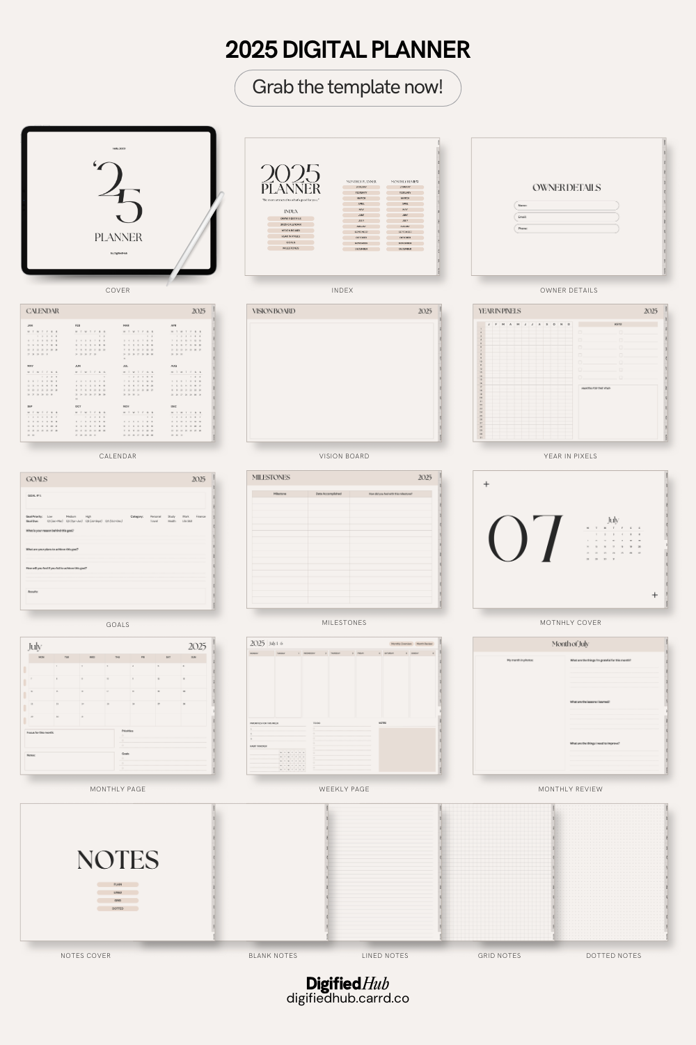 2025 Planner Template — Stay Organized in Minutes!
