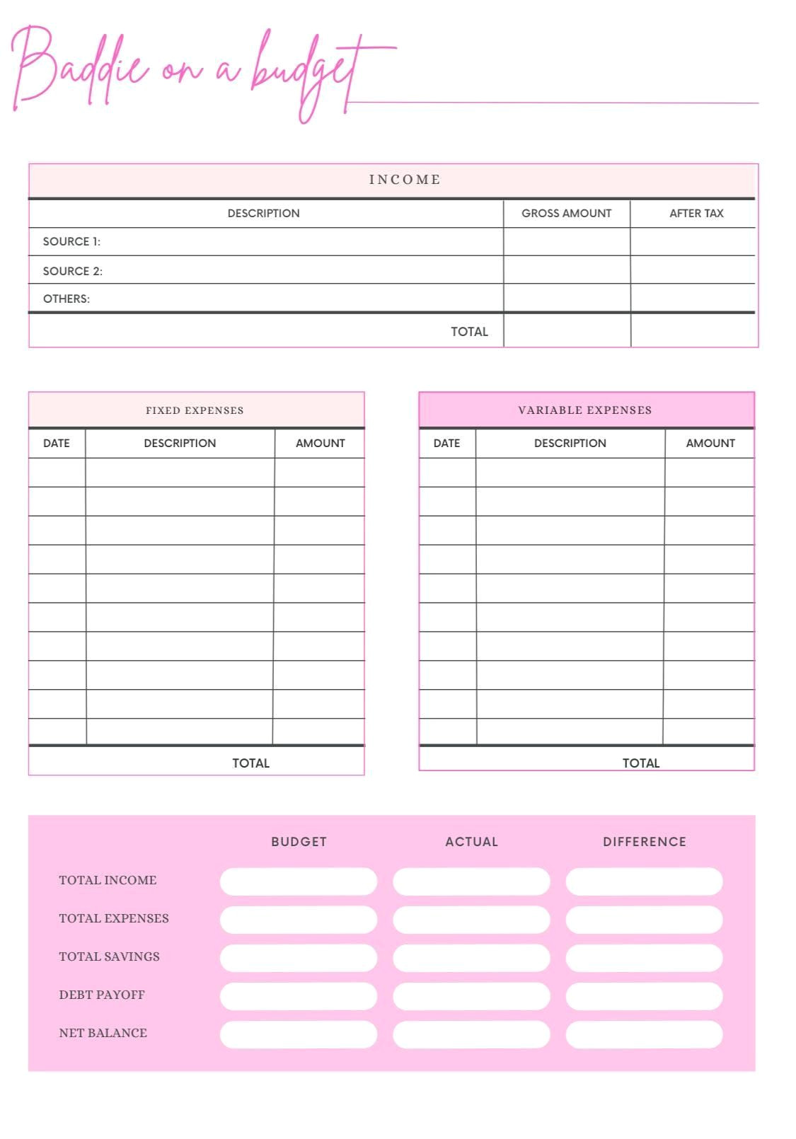 Free Weekly Budget Planner: Manage Your Finances in No Time