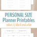Get Your Personal Size Planner Now