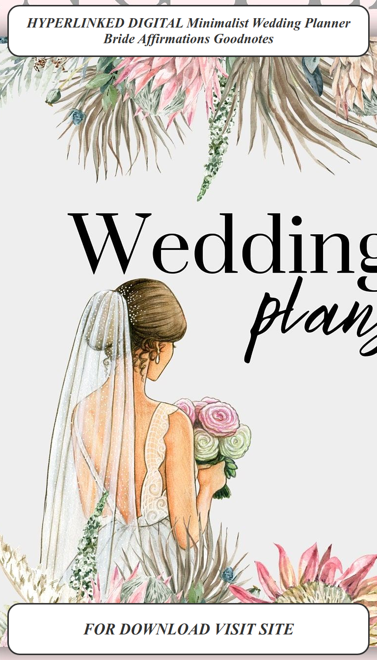 Minimalist Wedding Planning Affirmations