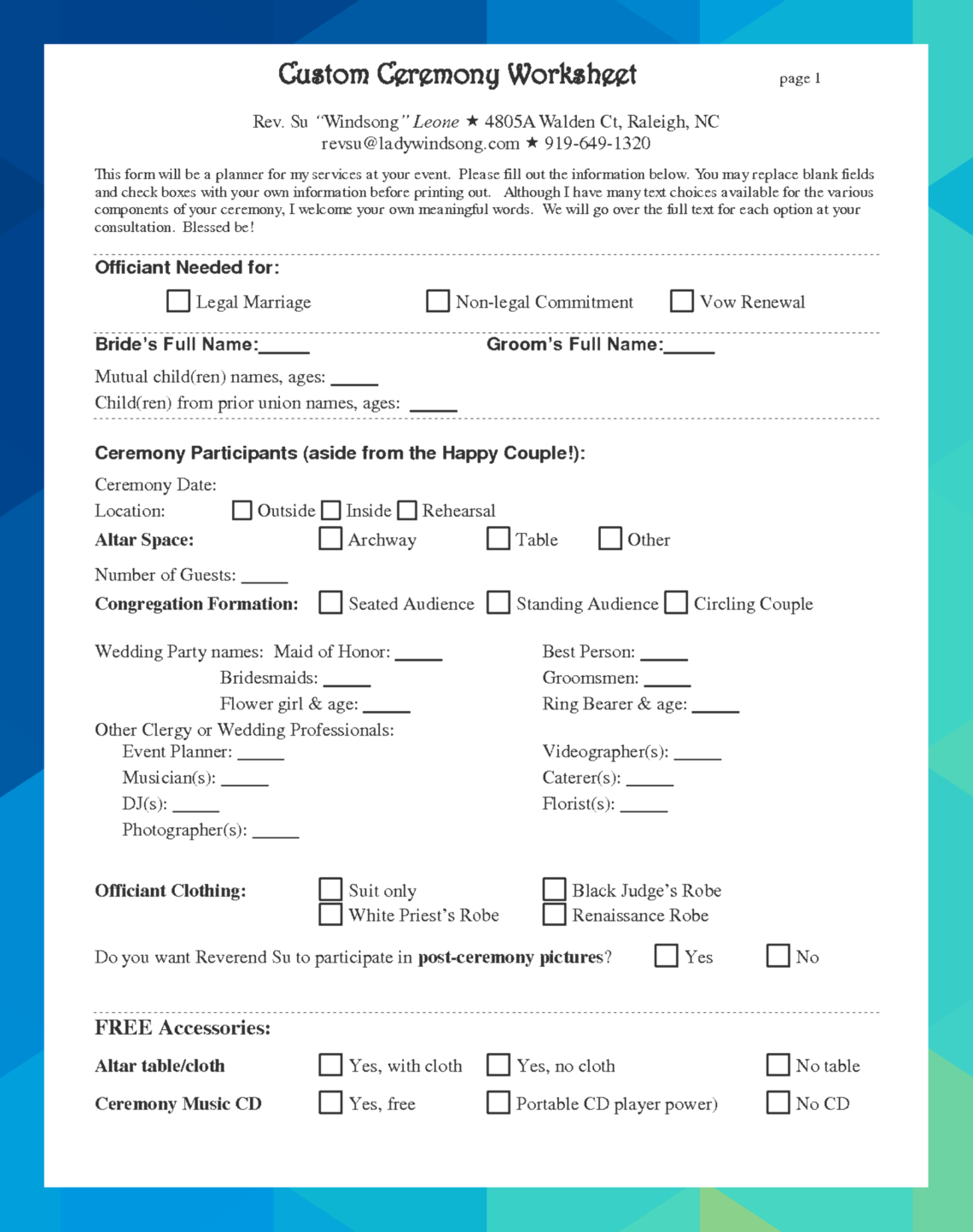 Wedding Planning Made Easy: Free Downloadable Contract Template