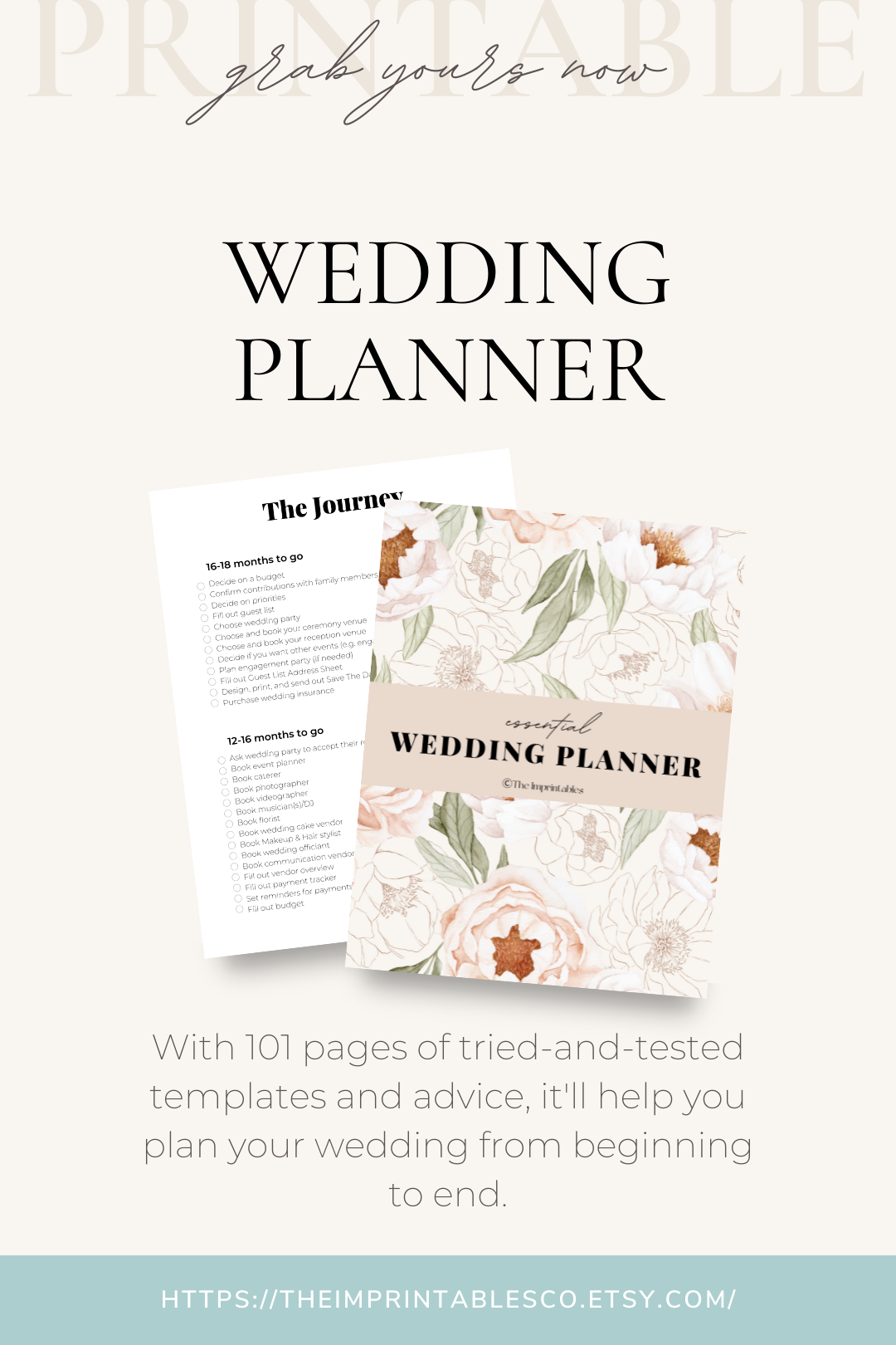 Essential Wedding Planner: Gender-Neutral, 101 Pages