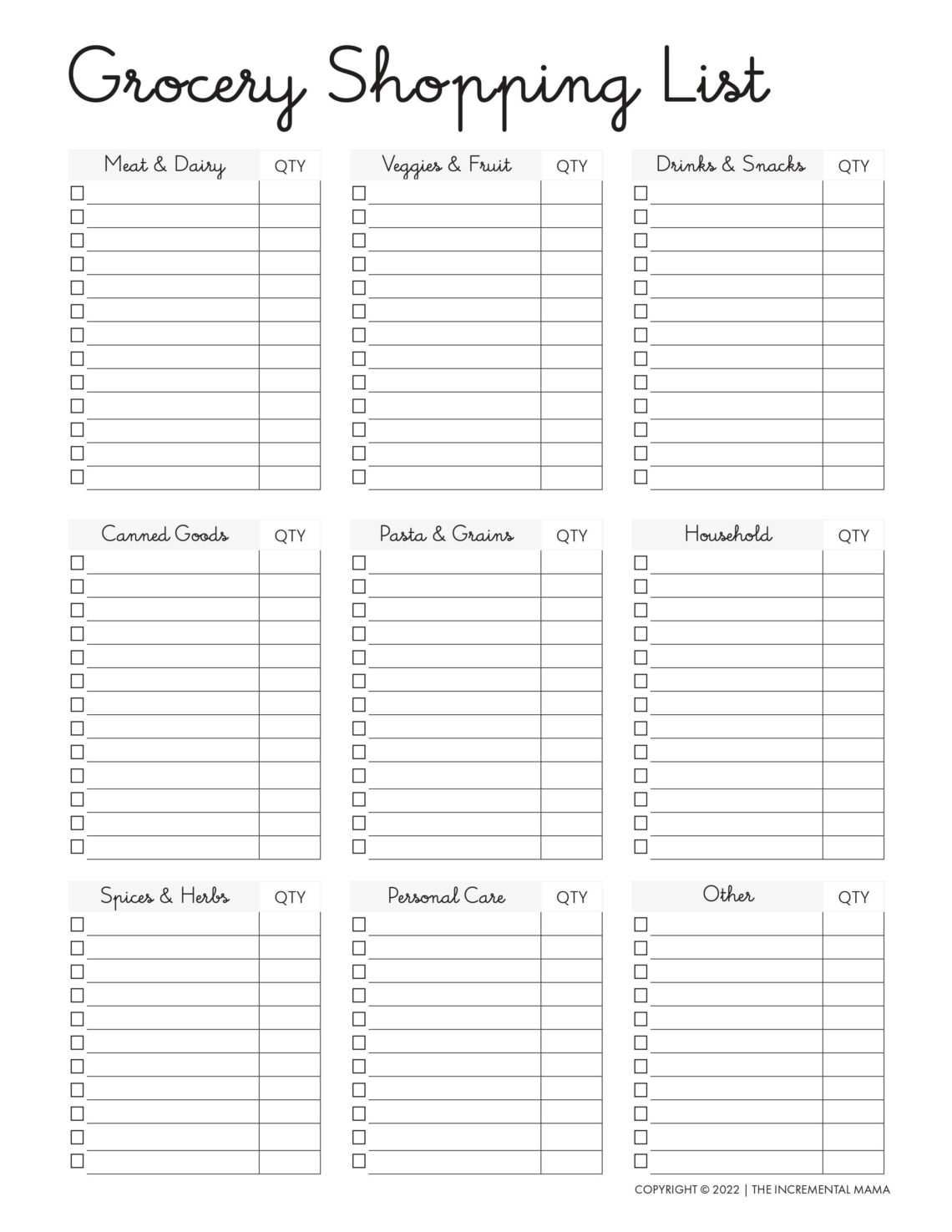 Colorful Grocery Planner — Simplify Your Shopping Experience