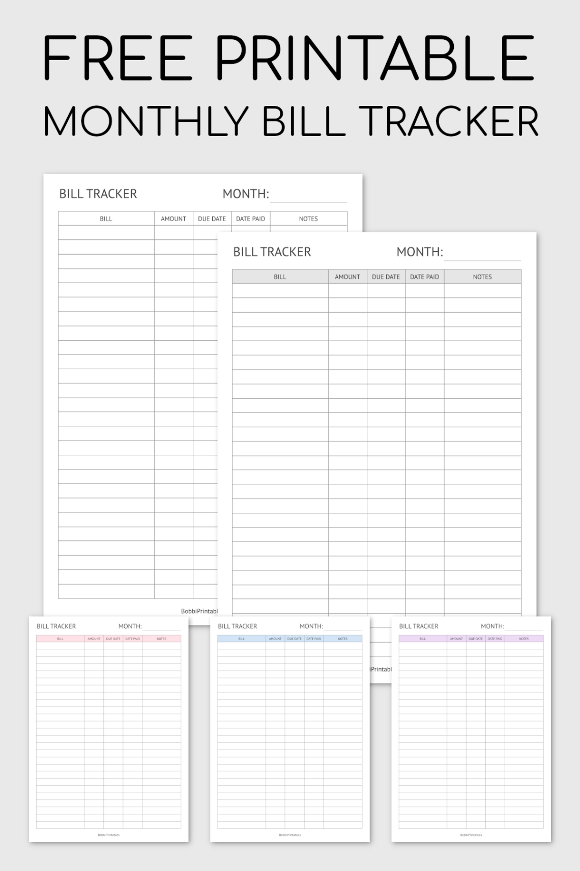 Simple Monthly Budget Tracker
