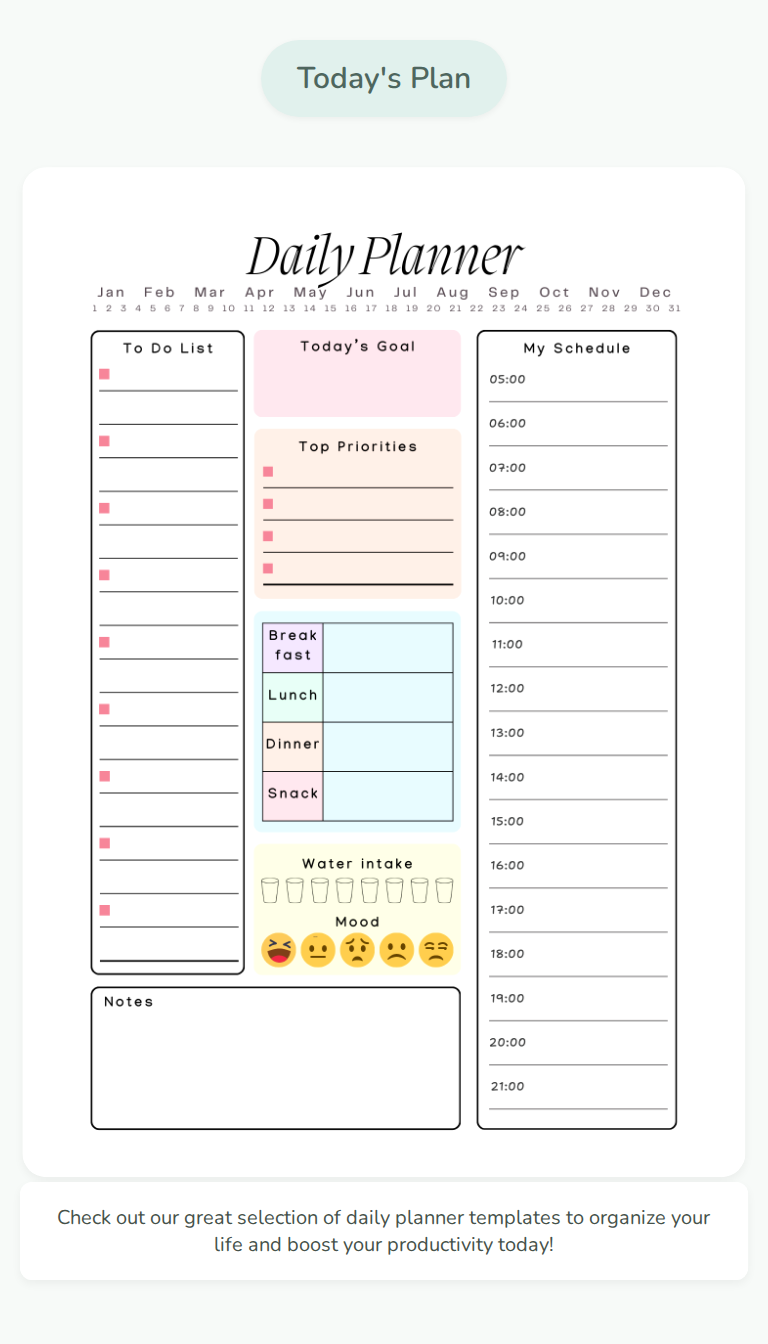 Transform Your Day with Free Aesthetic Planners!