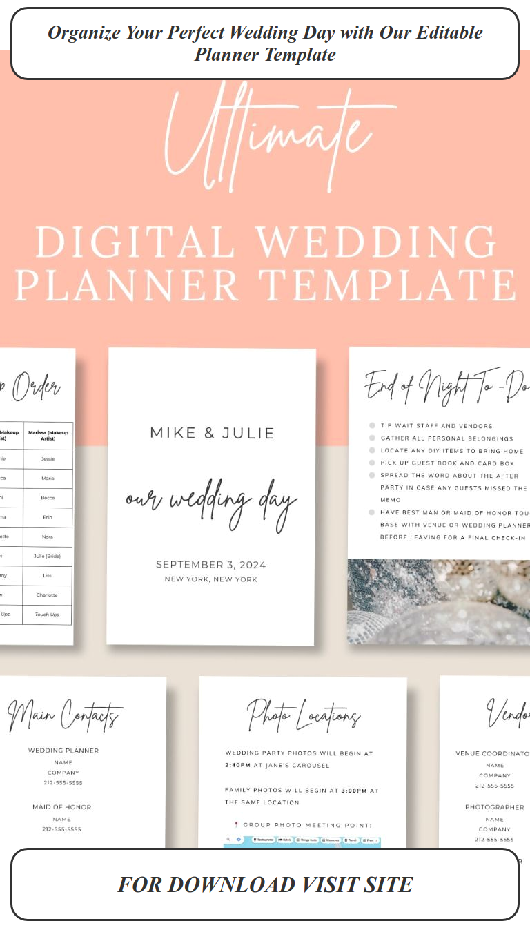 Plan the Perfect Wedding in Minutes with Our Pro Editor Template