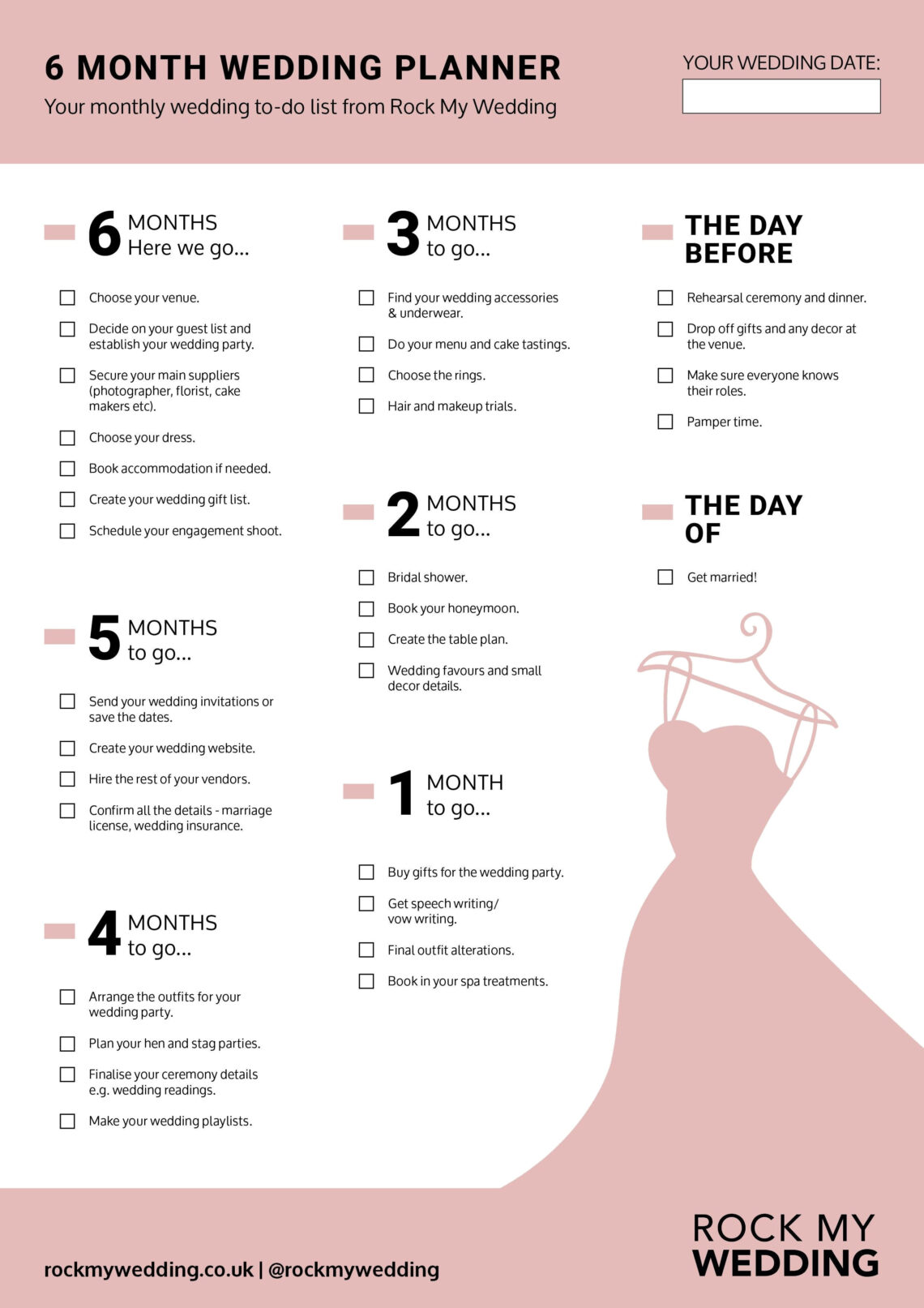 Planned in 6 Months: Your Ultimate Wedding Checklist