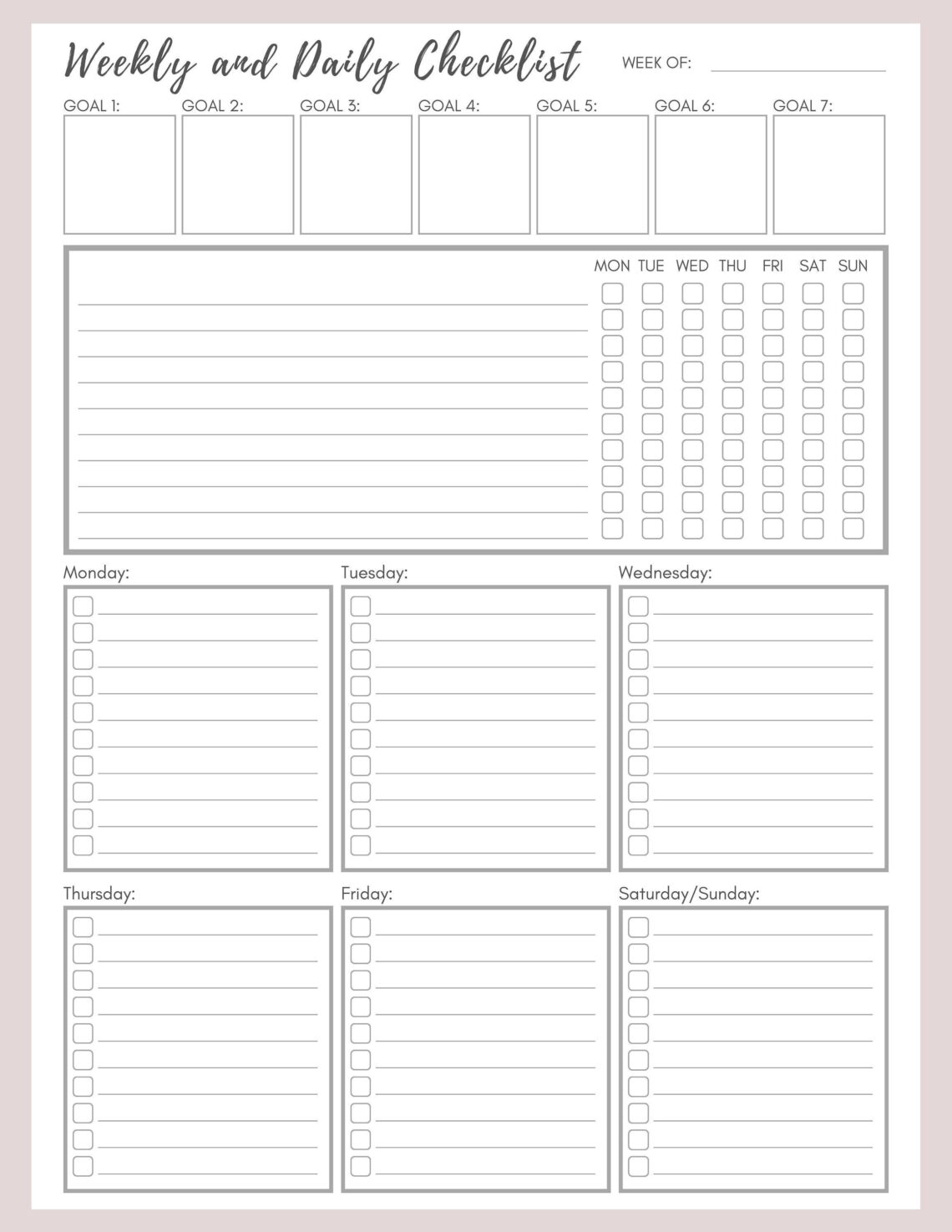 Boost Your Productivity with These FREE Printable Checklists!