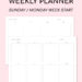 Transform Your Space: Minimalist Weekly Planner for Organized Living