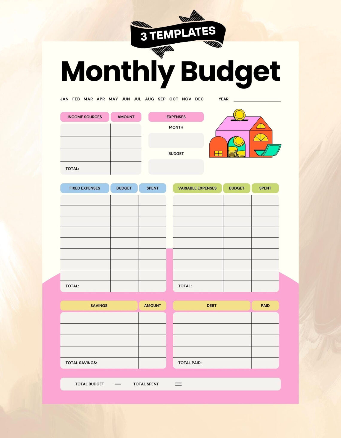 Master Your Budget in 30 Days with This Free Printable Planner