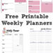 4 Free Printable Weekly Planners to Kickstart Your Week