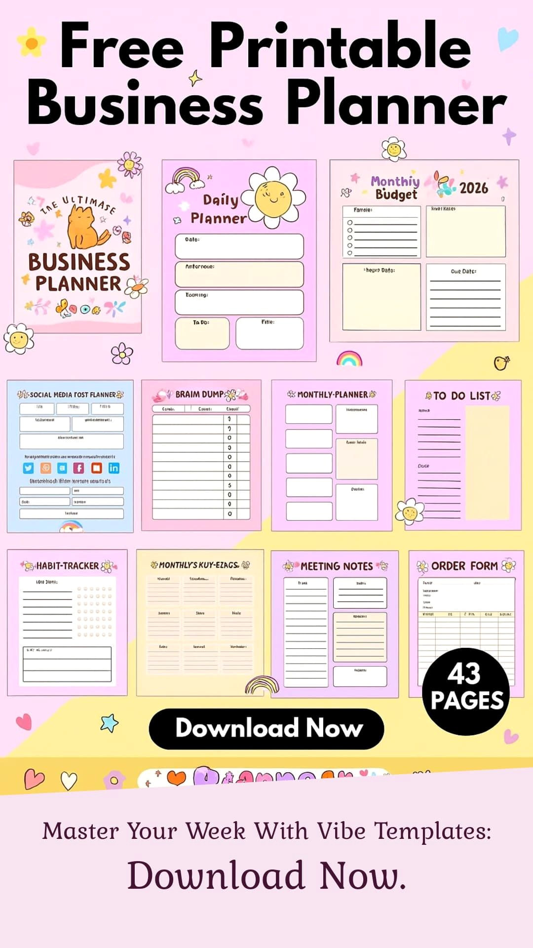 Plan Your Success: Aesthetic Business Organization Templates