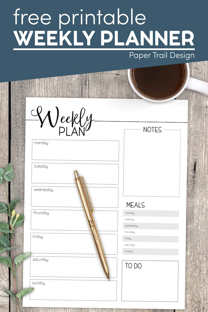 Free Weekly Planner Template for a More Organized You