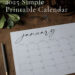 Printable 2025 Calendar: Simple Elegance for a Stress-Free Year