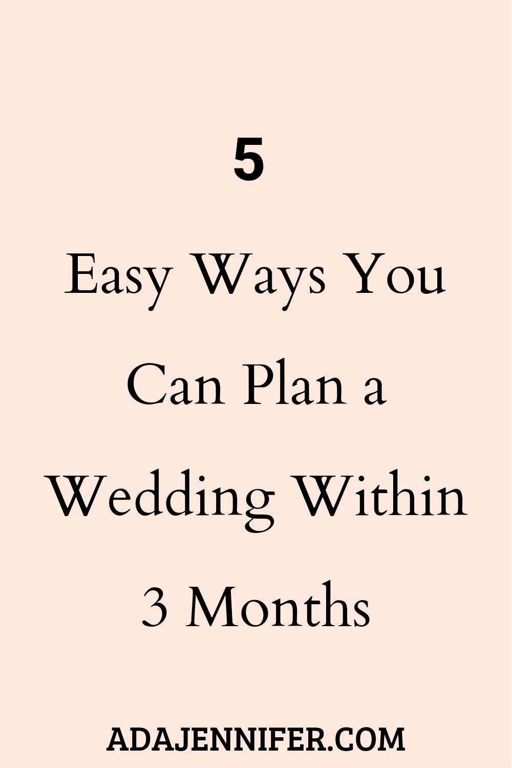 Rush-Order Your Dream Wedding in 3 Months!