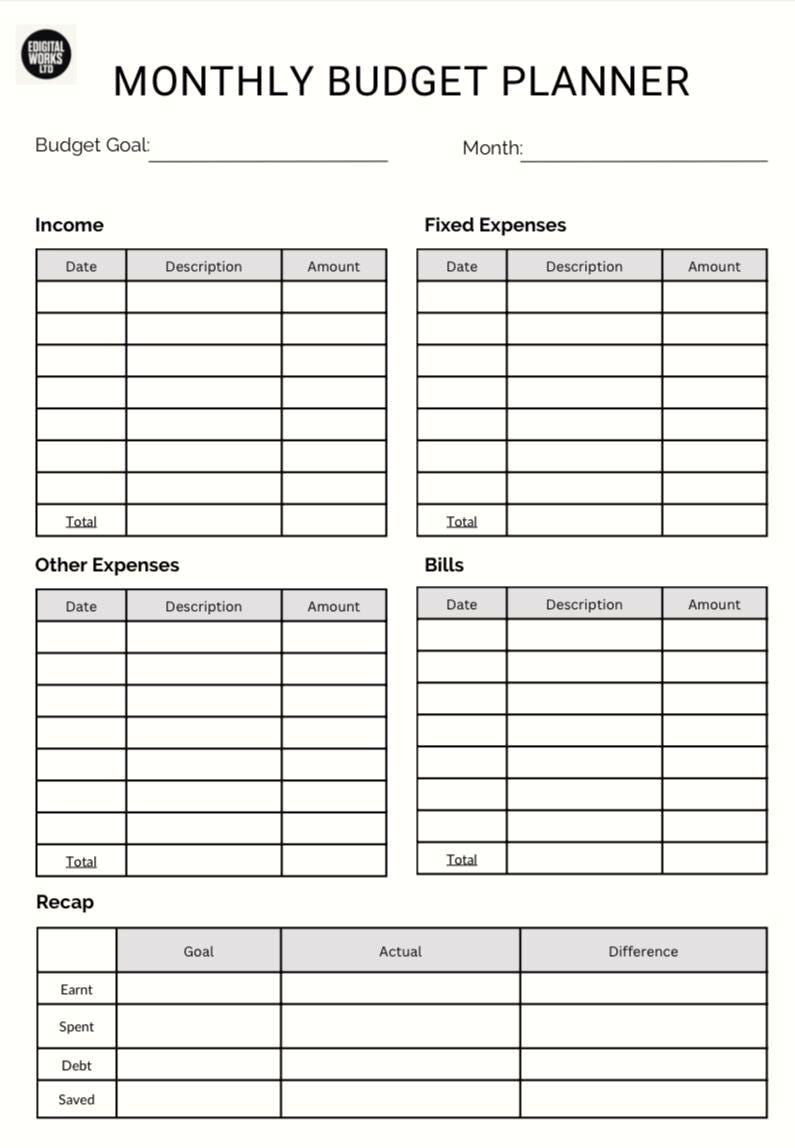 Master Your Finances: Free Budget Planner Template