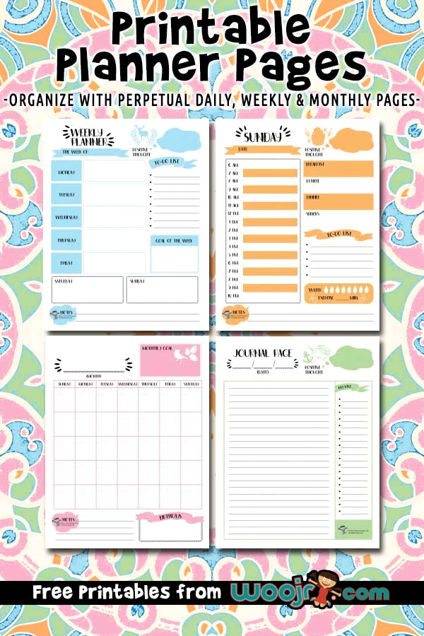 Create Customizable Printable Planners for Kids