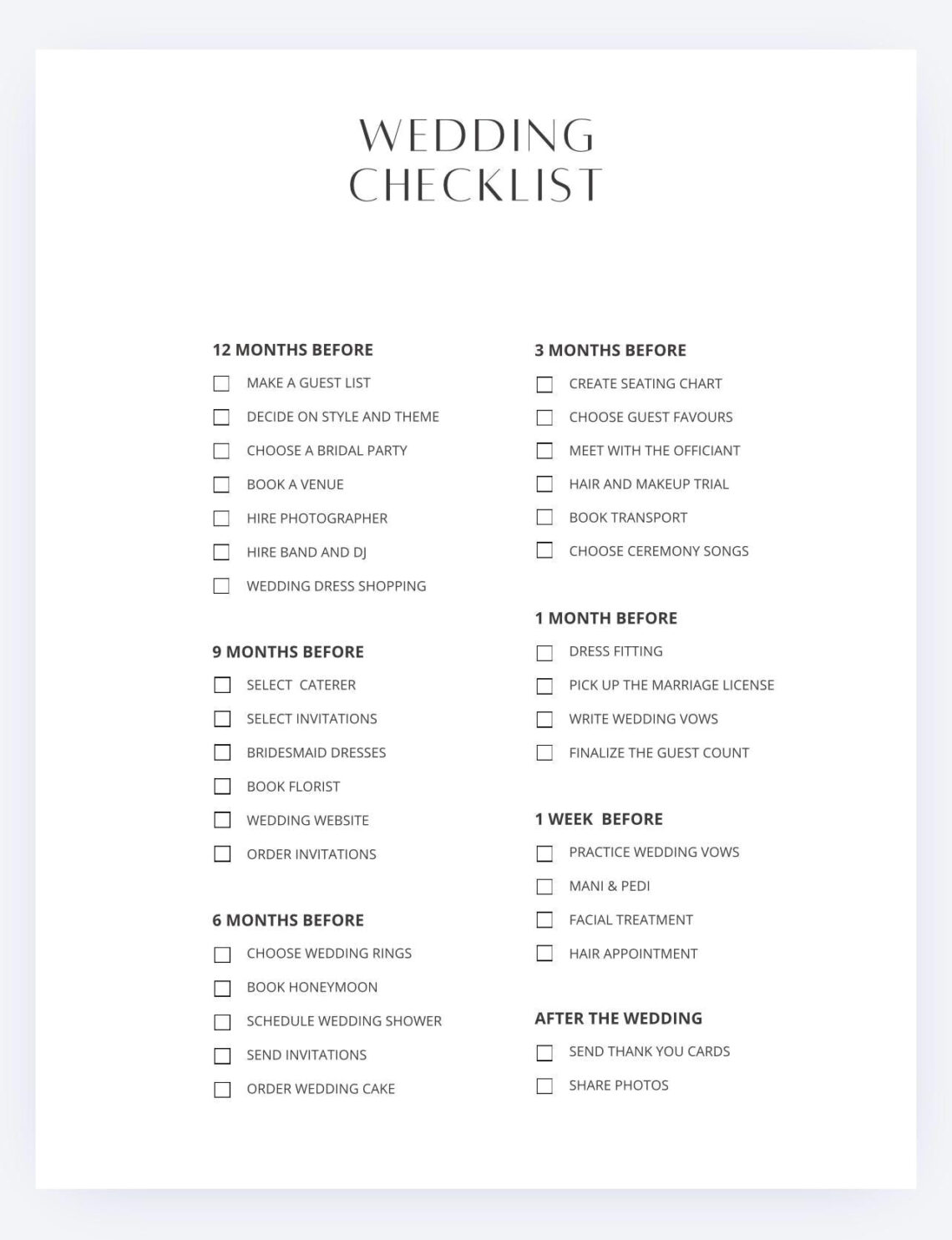 Plan Your Dream Wedding with This Ultimate Checklist