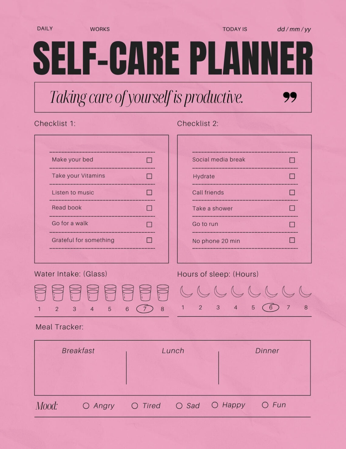 Get Focused in 1 Minute: Goal Setting Printables