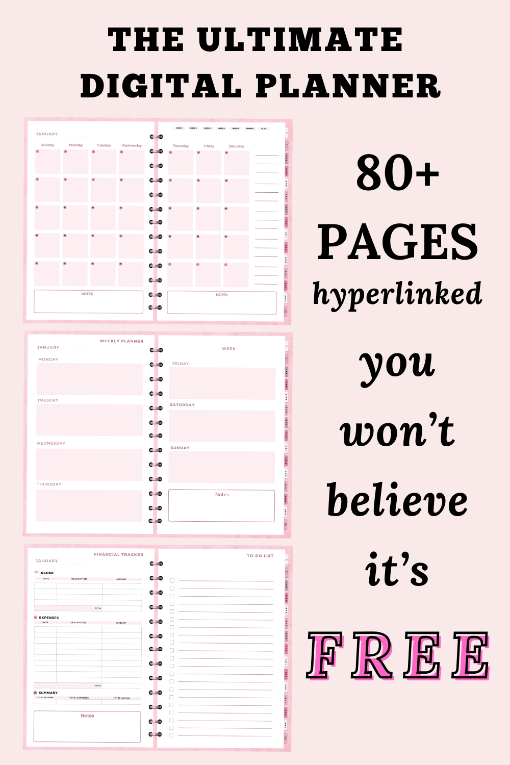 Unlock Your 2024 Productivity with Our FREE Digital Planner