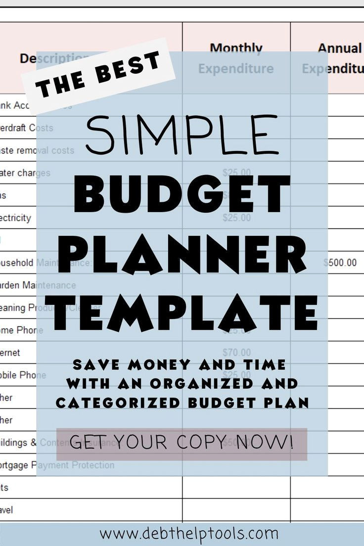 Simple Budget Planner: Get in Control