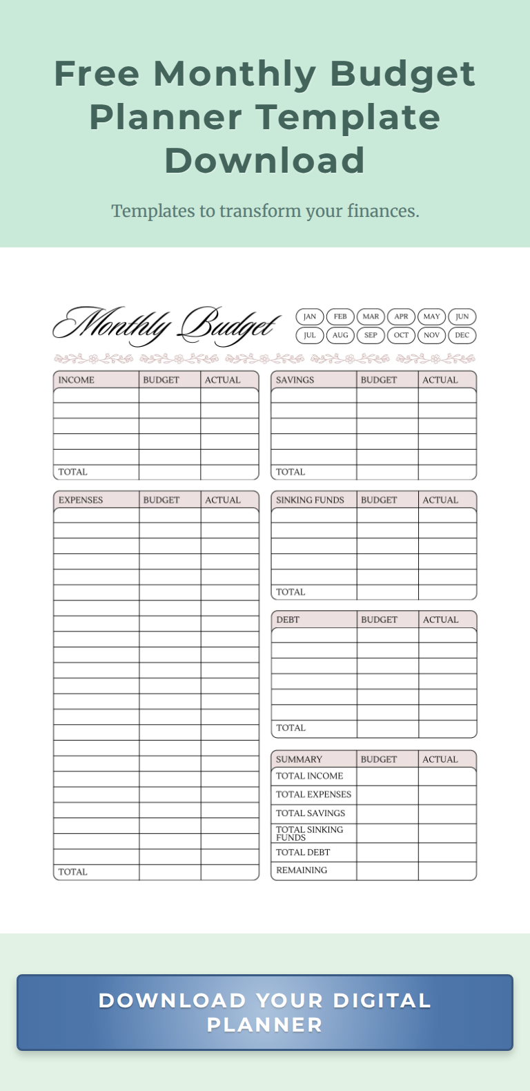 Slay Your Finances with This FREE Budget Planner