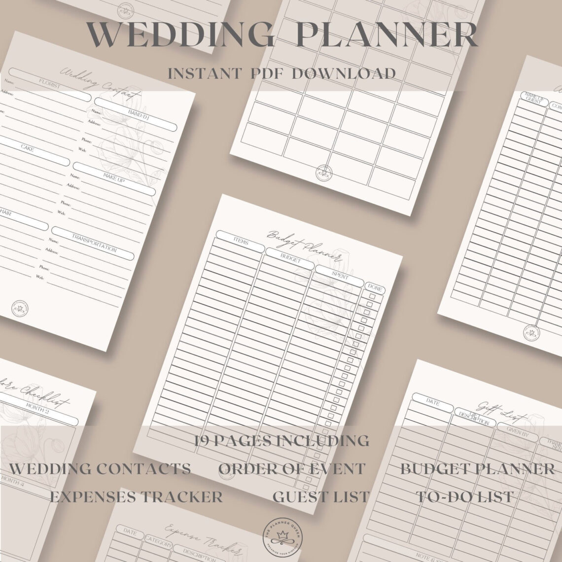 Easy Wedding Planner: Minimalist Checklist & Budget
