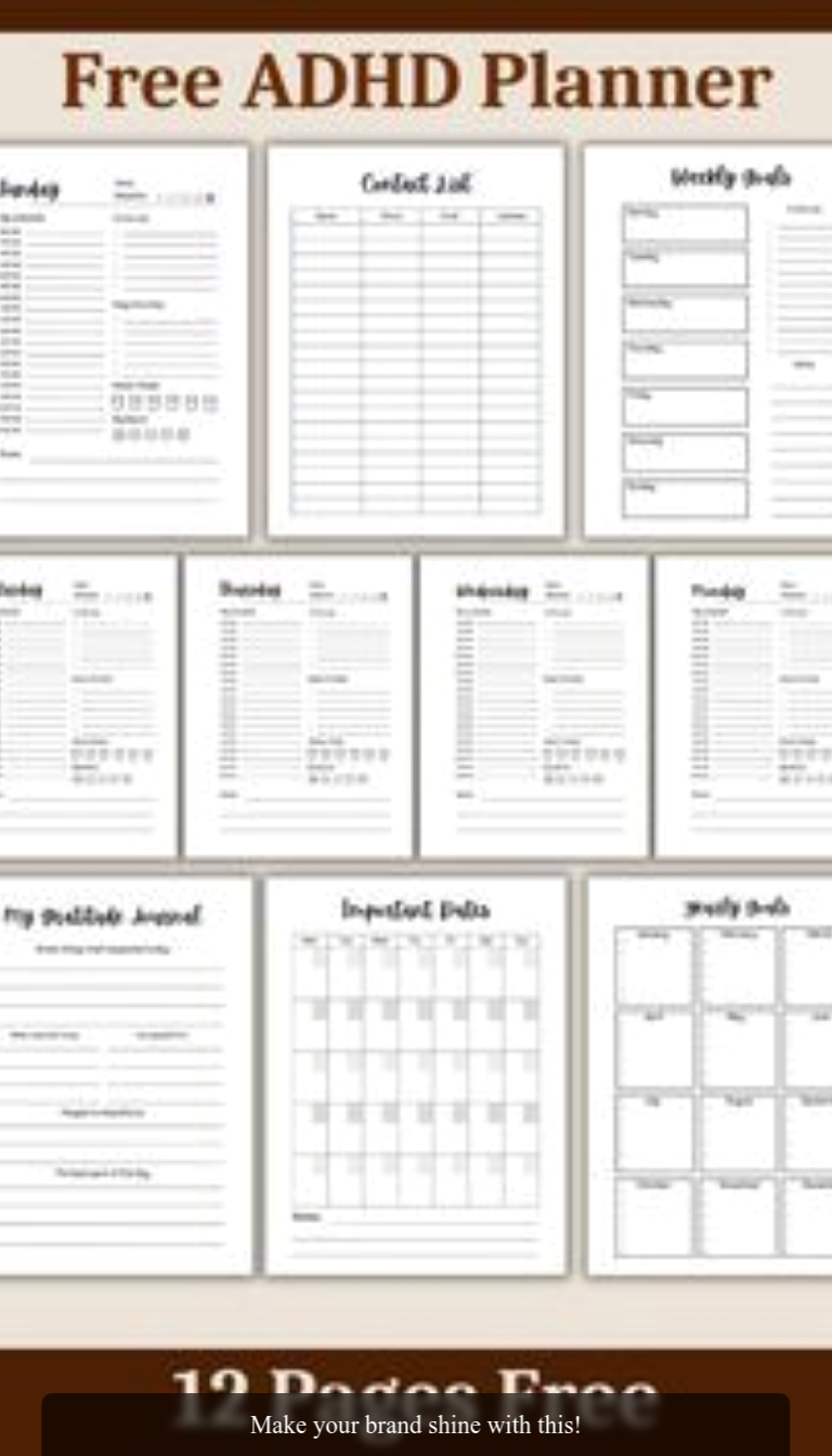 Slay Your To-Dos with This Free ADHD Planner