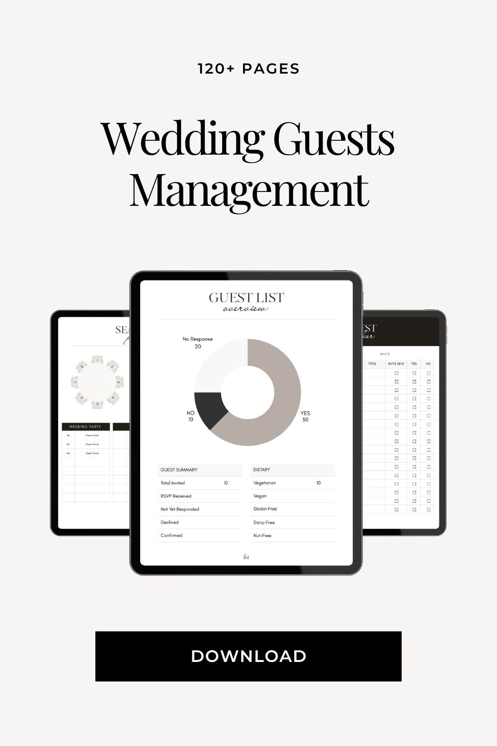 Instant Wedding Planning: 120-Page Digital Planner