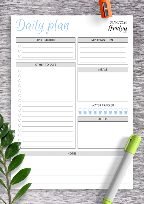Simplify Your Life with This Daily Planner