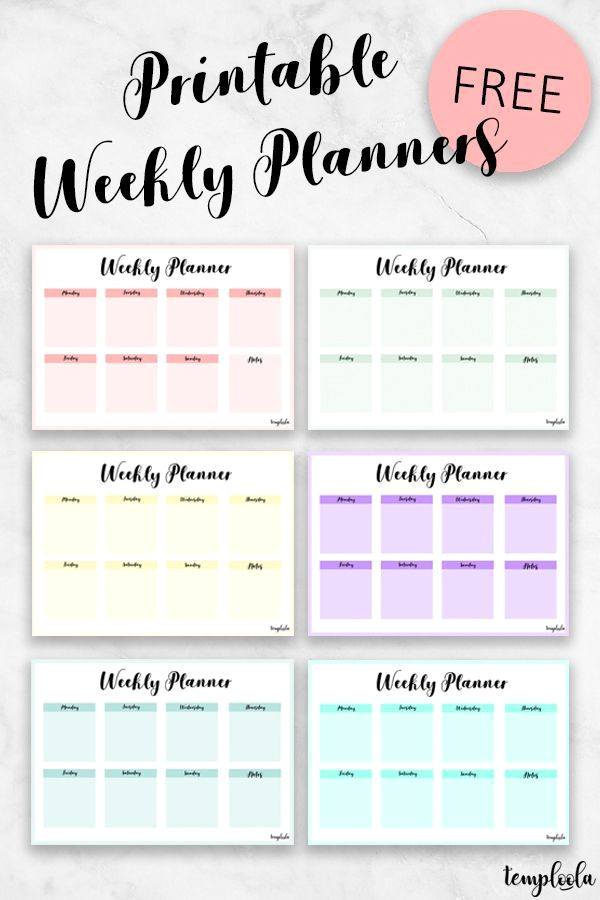 12 FREE Weekly Planners to Supercharge Your Time Management