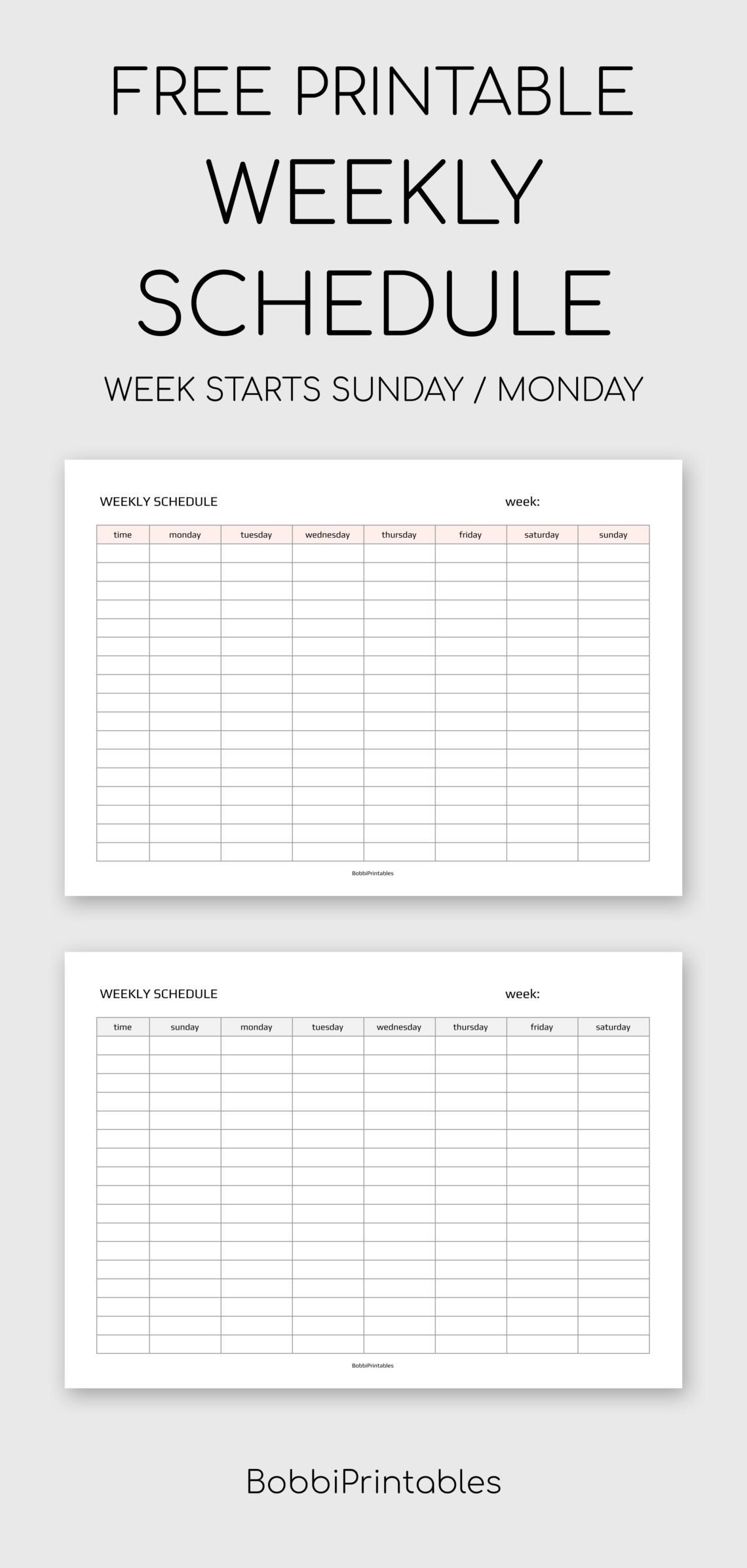 Print & Plan: Your Easy Weekly Calendar