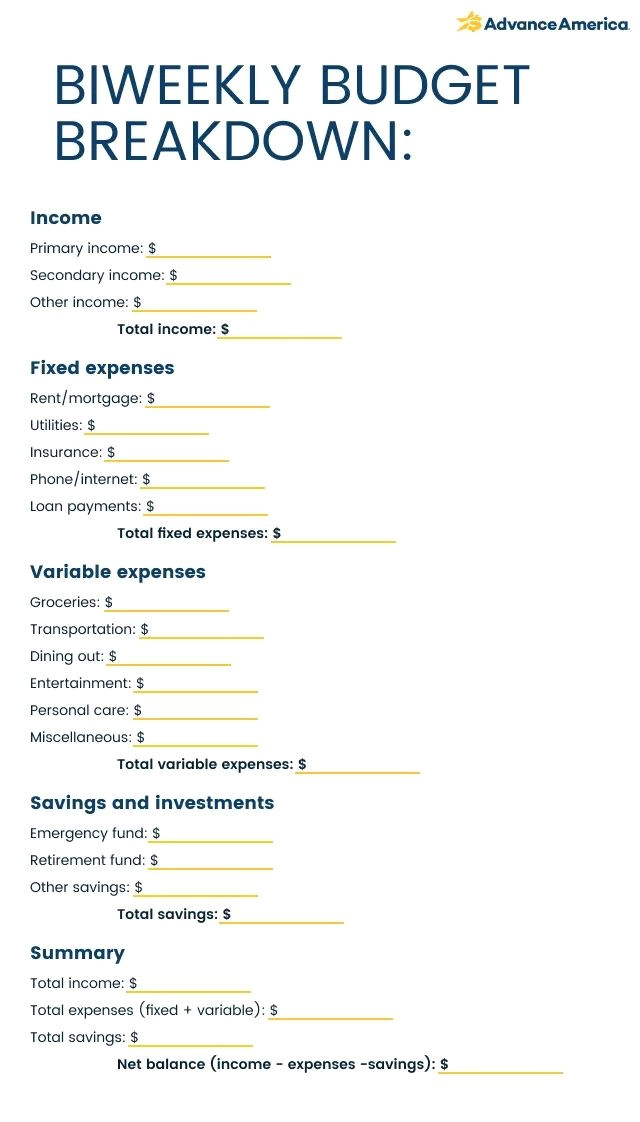 Cut Budget in Half: A Simple Biweekly Budget Plan