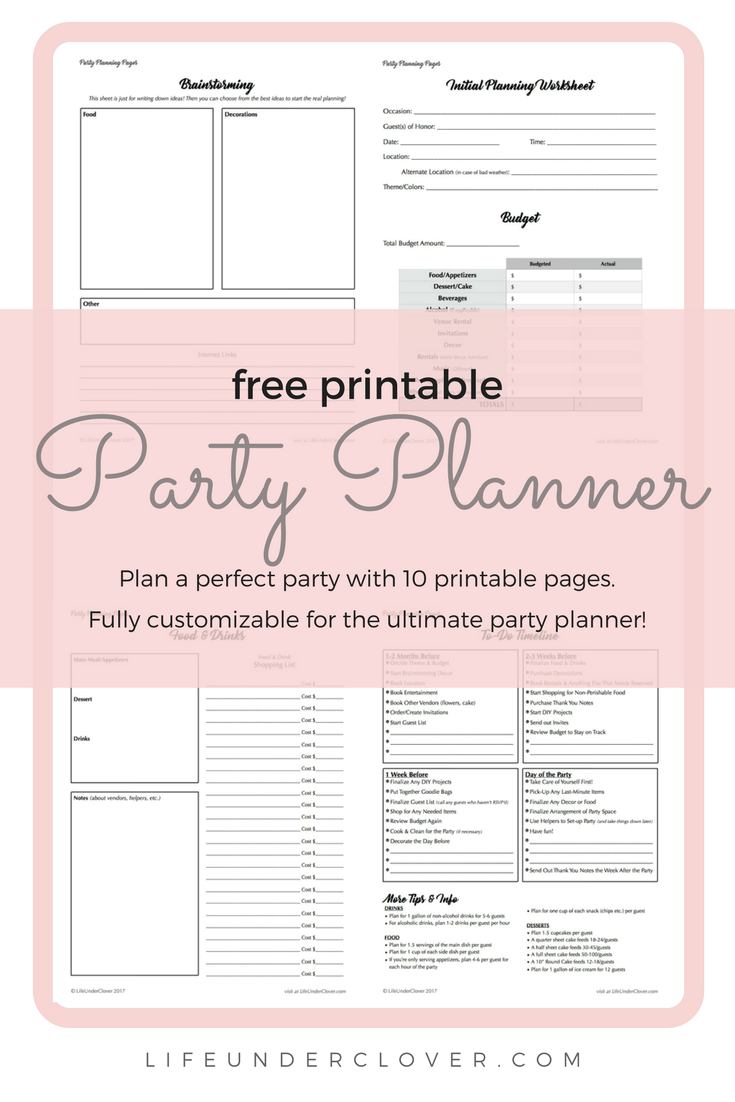 Throw a Blazing Bash: Instant Party Planning Printable