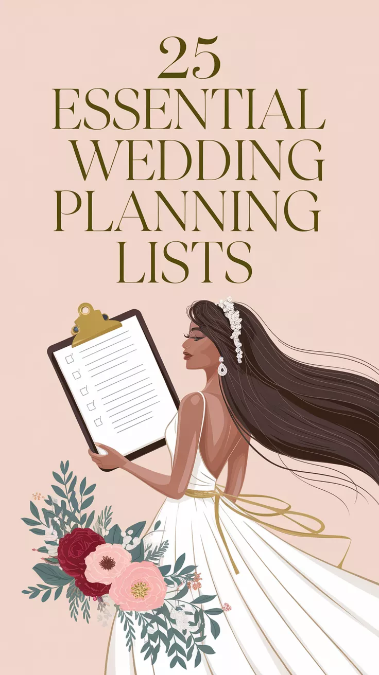 Top 25 Wedding Planning Lists: Your Ultimate Organization Secret