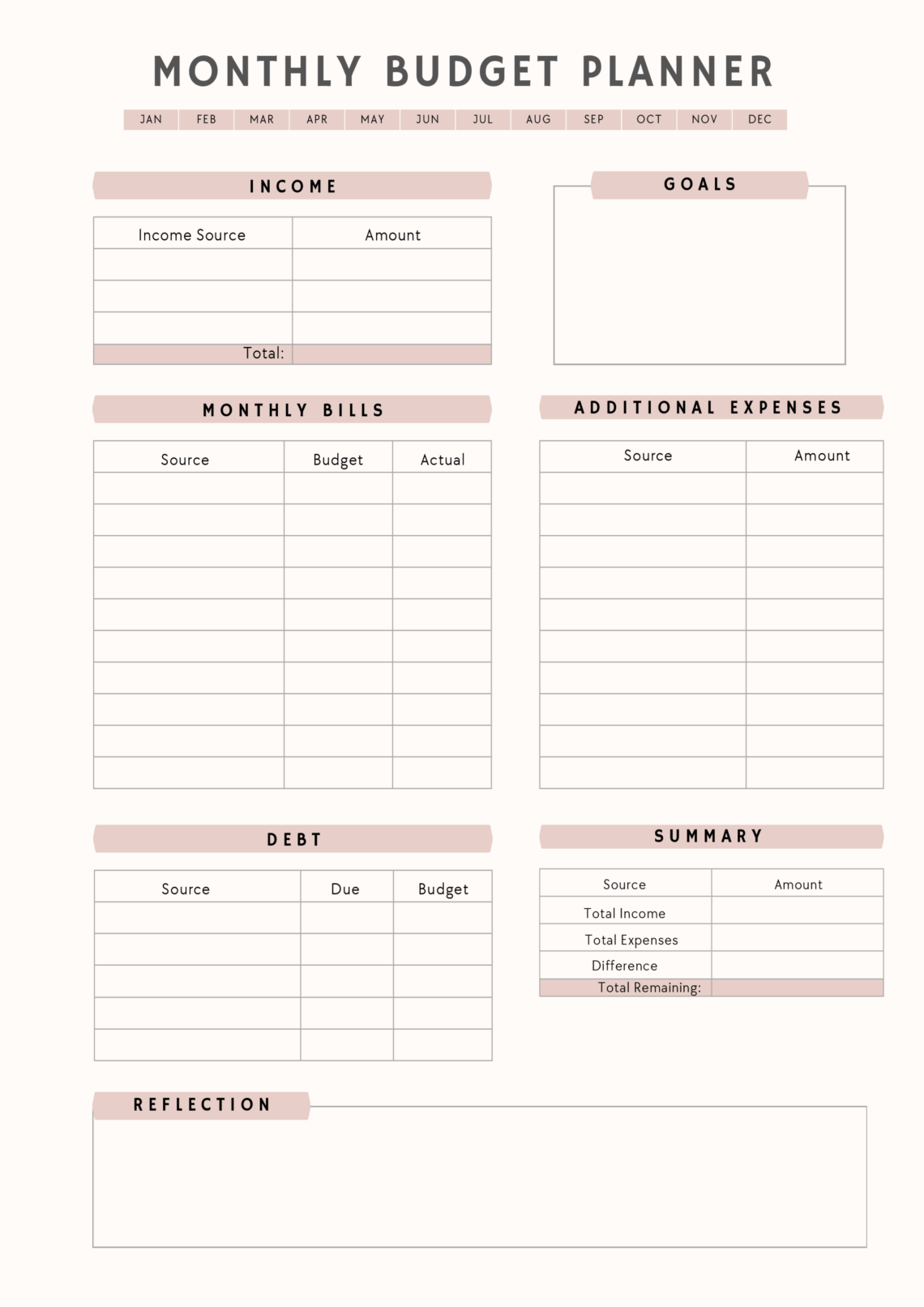 5-Minute Budget Bliss: Printable Savings Tracker