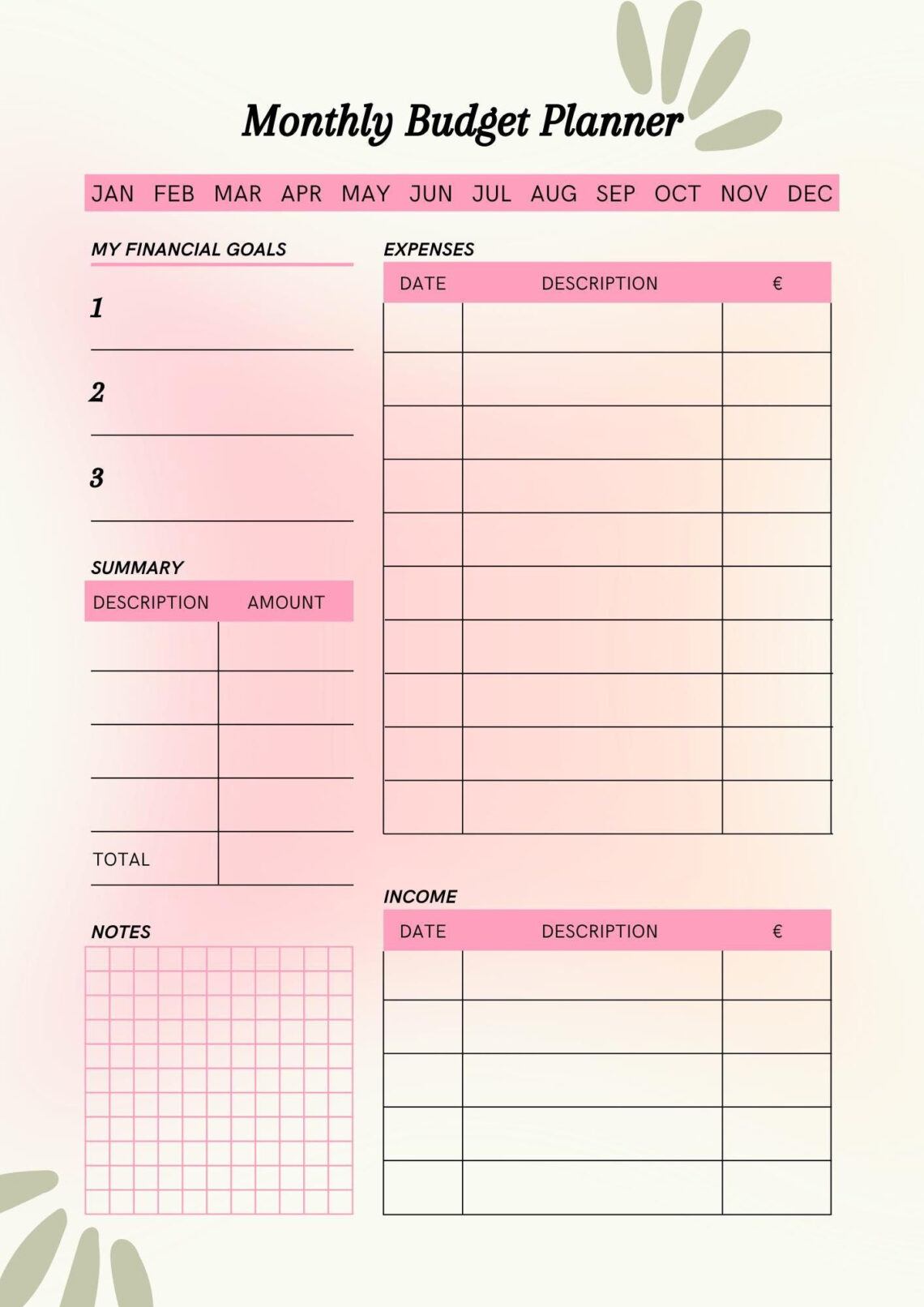 Master Your Monthly Money with This Simple Budget Tracker