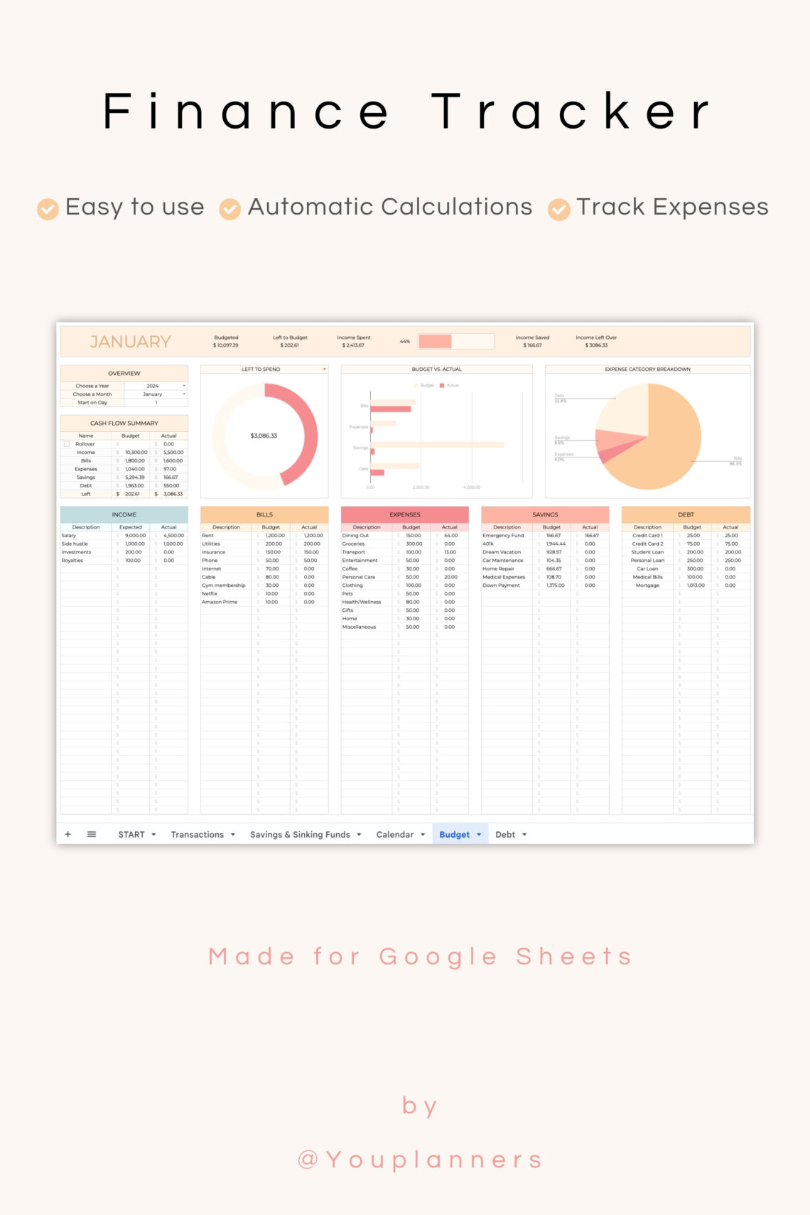 Master Your Finances with This Simple Budget Tracker