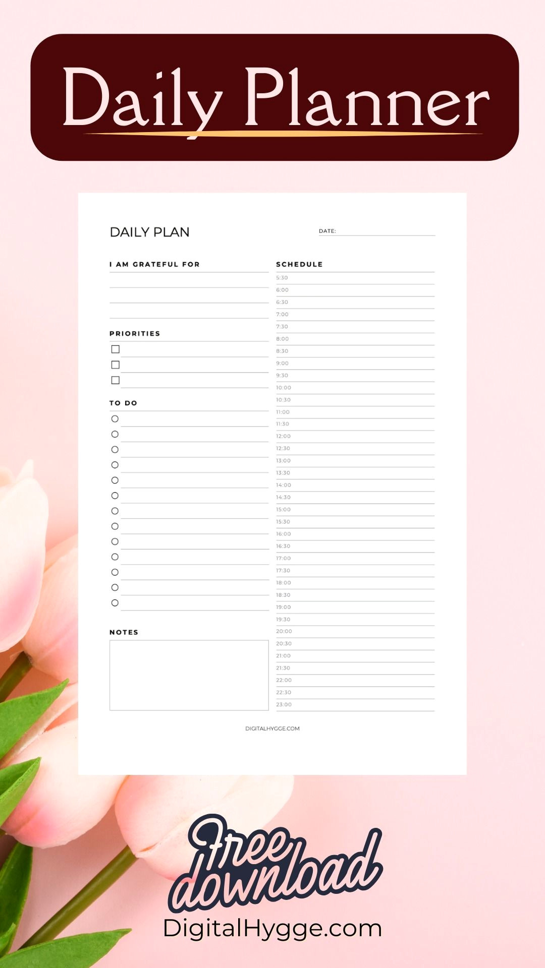 Boost Your Productivity with This Free Daily Planner PDF