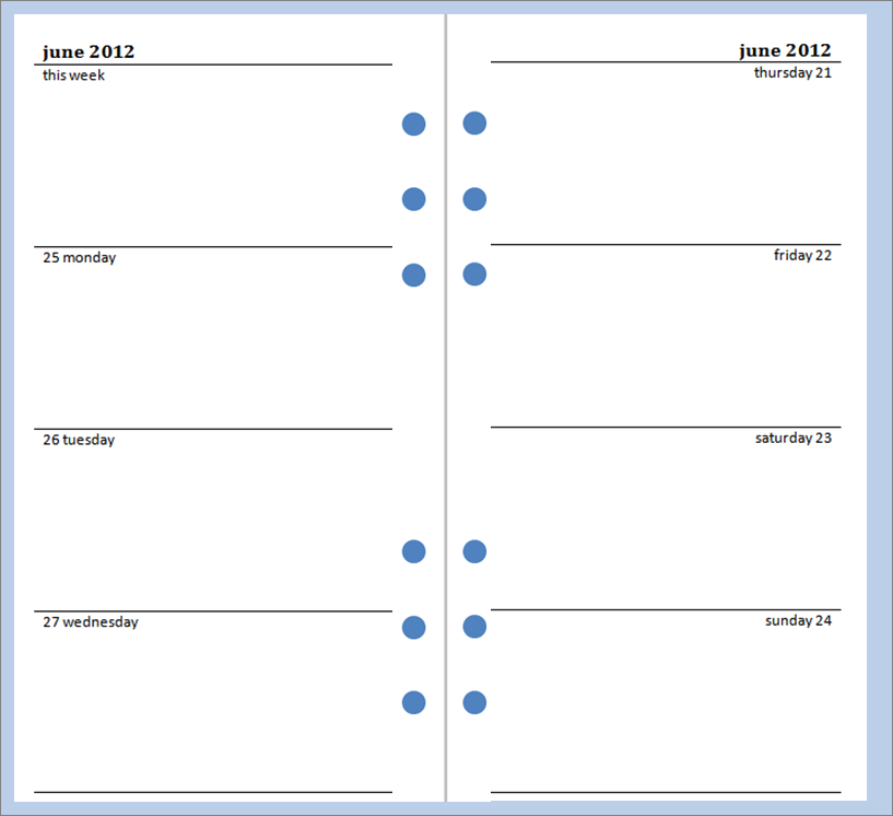 Free Fillable Weekly Planner Printable