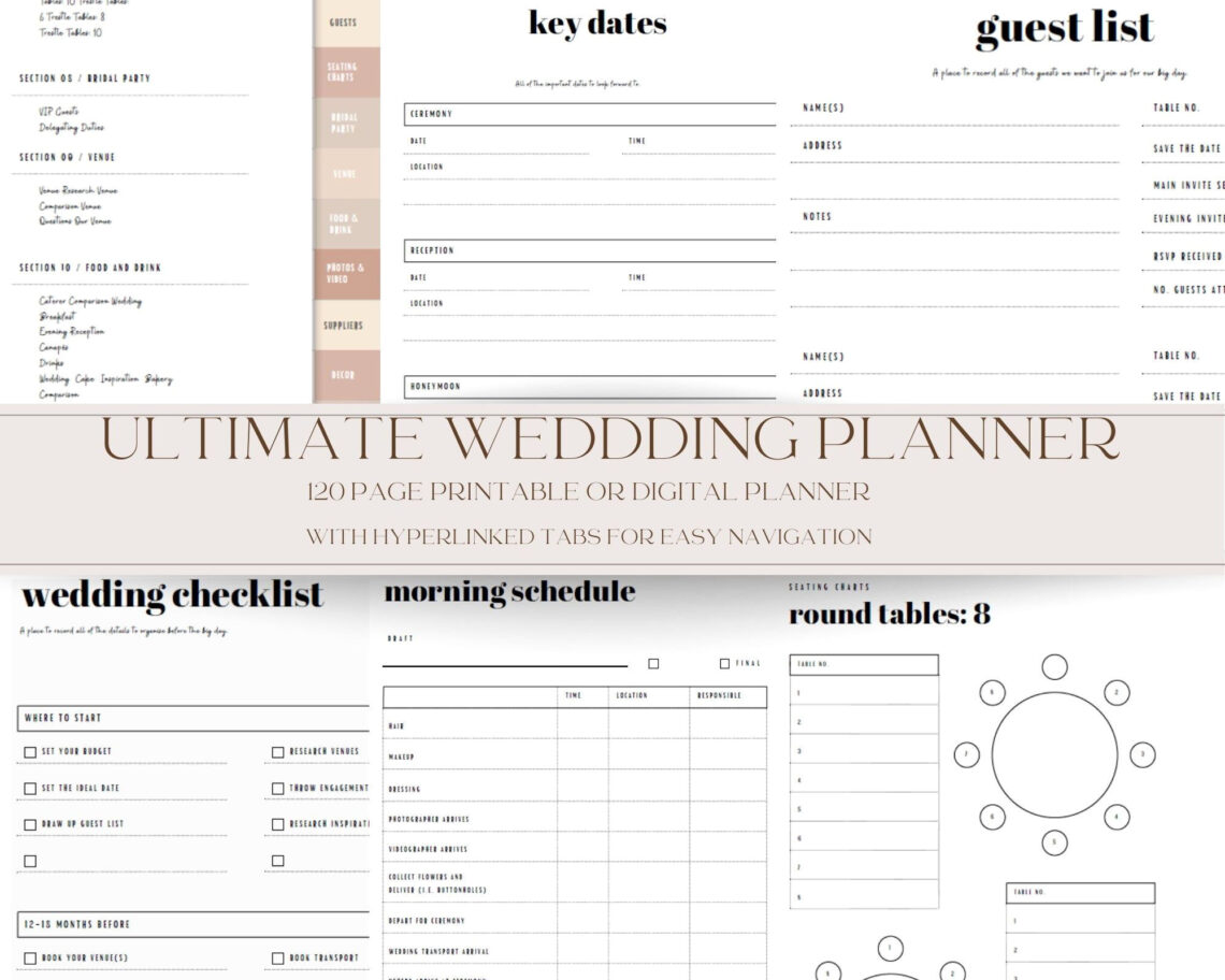 Wedding Planning Simplified: Free Printables
