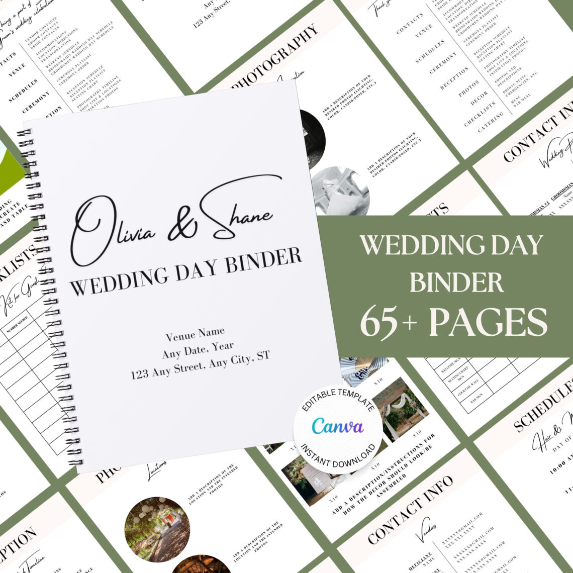 Plan Your Dream Wedding in One binder: Checklists, Timeline & Budget