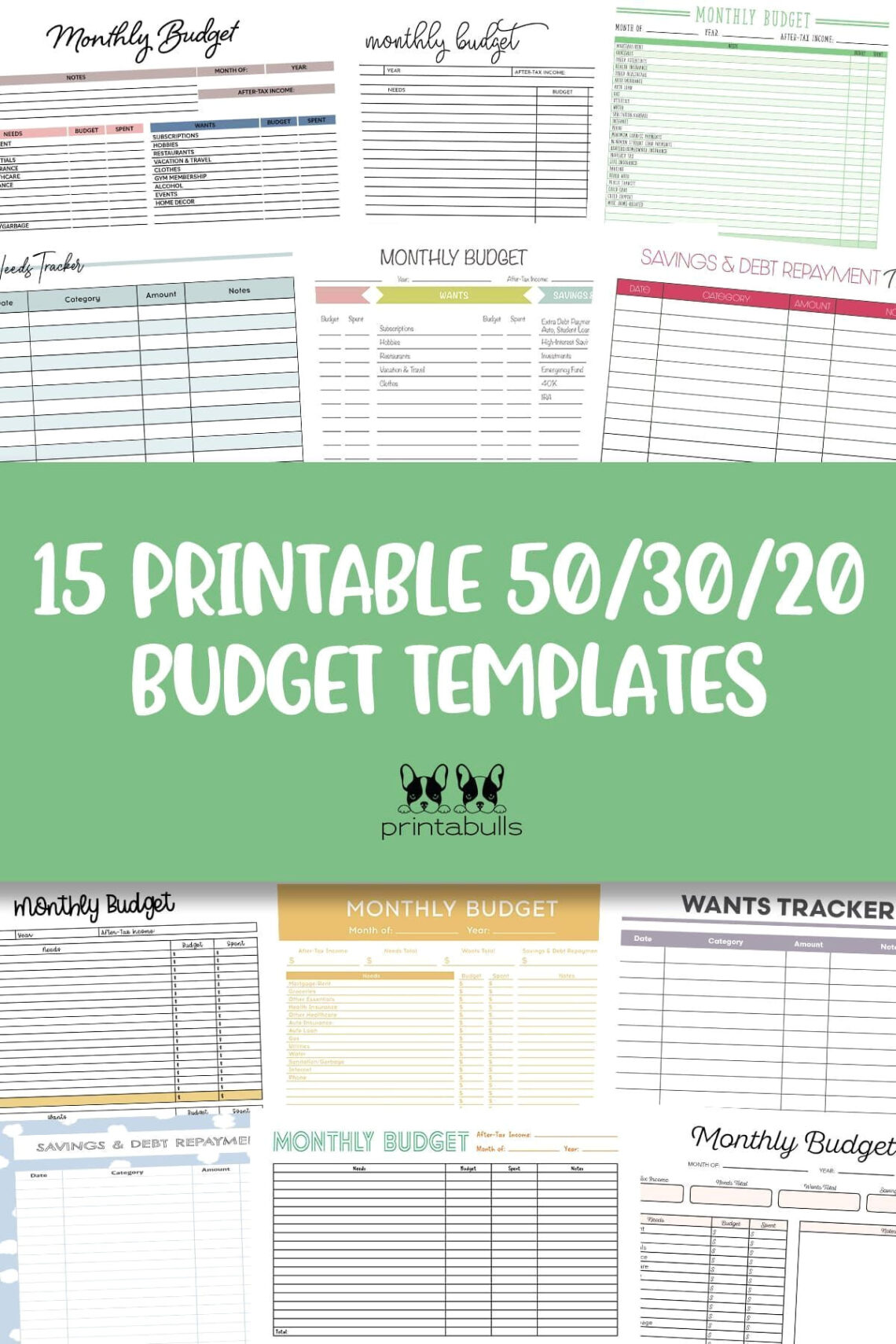 5-Minute Budget Magic: 15 FREE Printables