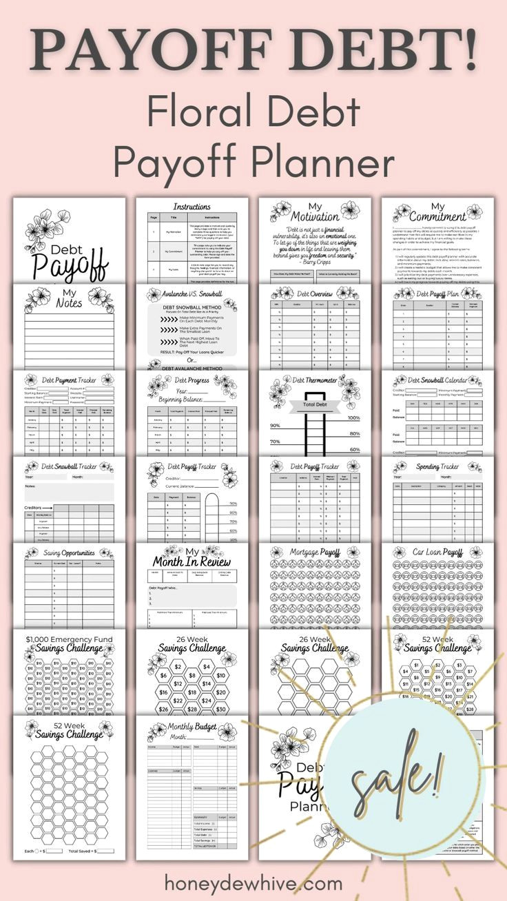 Crush Credit Card Debt: 28-Day Floral Planner for Fast Savings