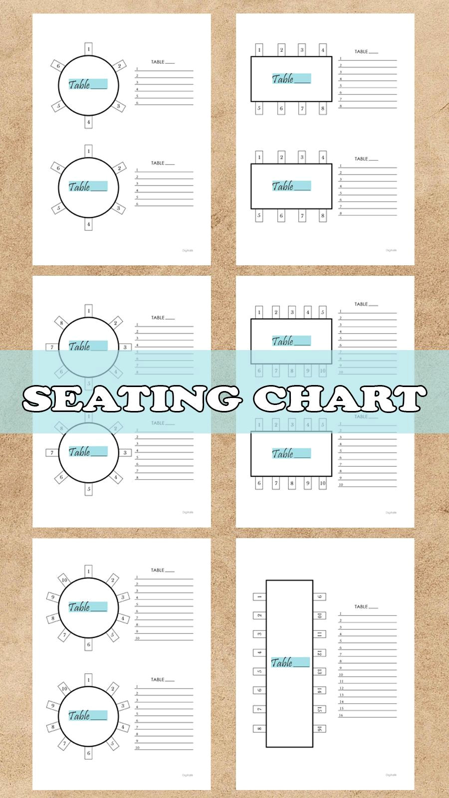 10 Elegant Blue Wedding Seating Charts That Wow
