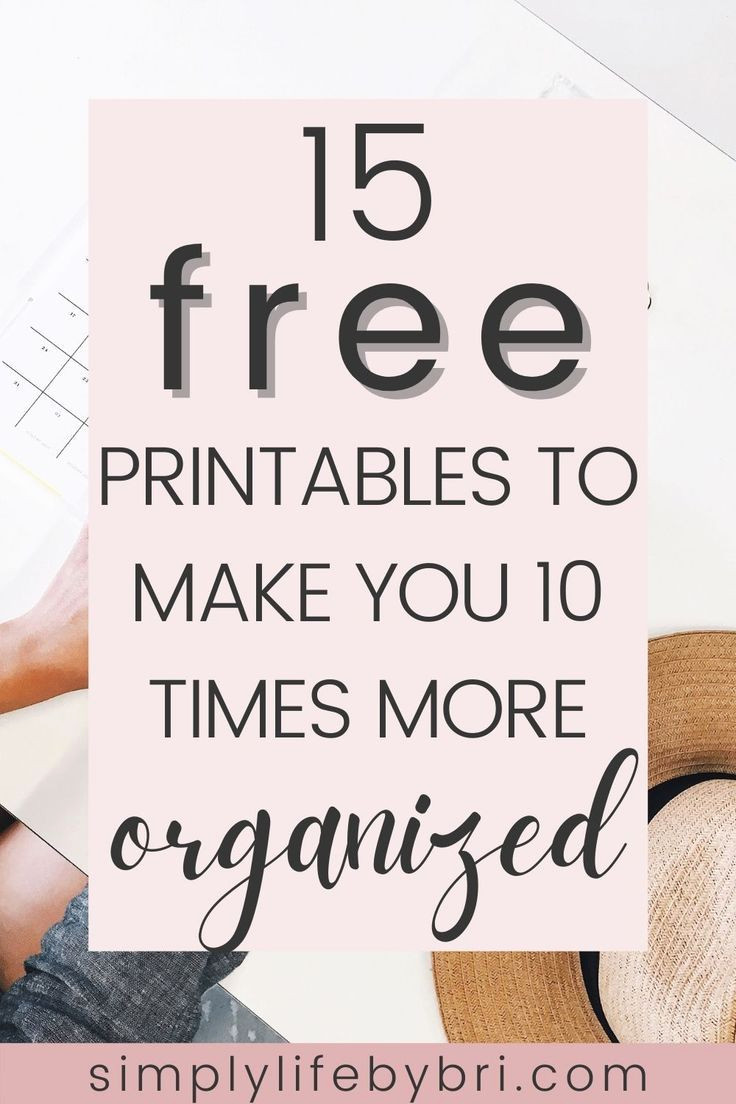 Instant Organization: Download Free Printable Planners Today
