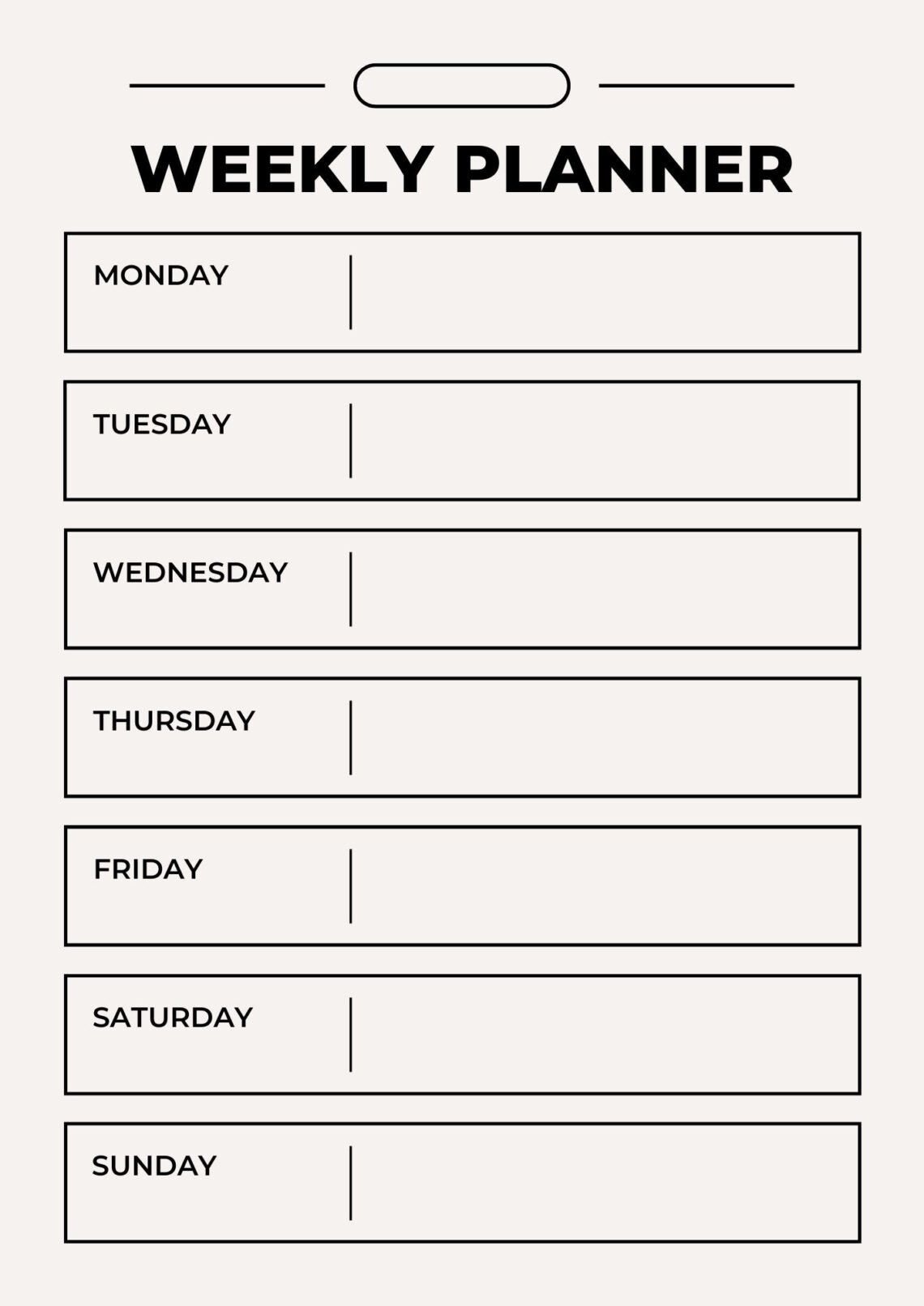 Plan Your Week: Effortless Organization
