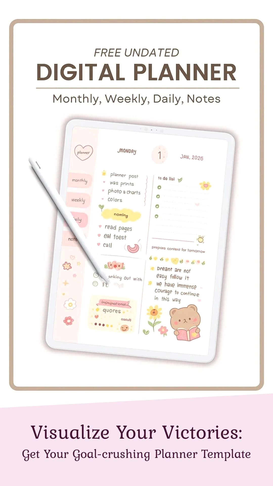 Crush Your Goals with This Free Digital Planner